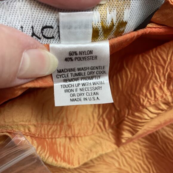 Mycra Pac One Donatella Raincoat Womens 2-M/L Pumpkin Shimmer Fall Lagenlook NWT - Picture 5 of 10